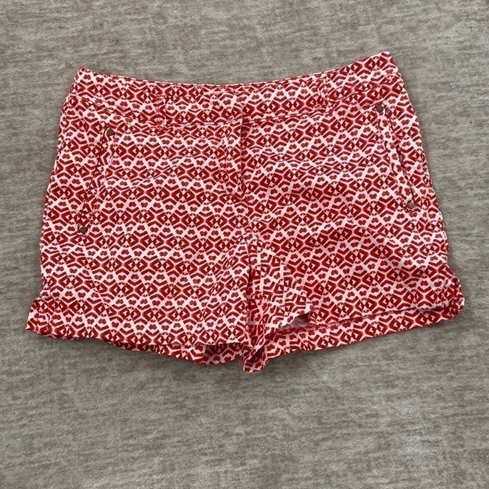 Dept222 Red & White Shorts